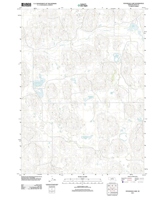 2011 Stockdale Lake, NE - Nebraska - USGS Topographic Map