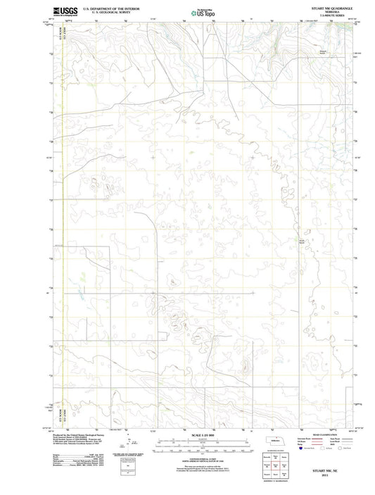 2011 Stuart, NE - Nebraska - USGS Topographic Map v3