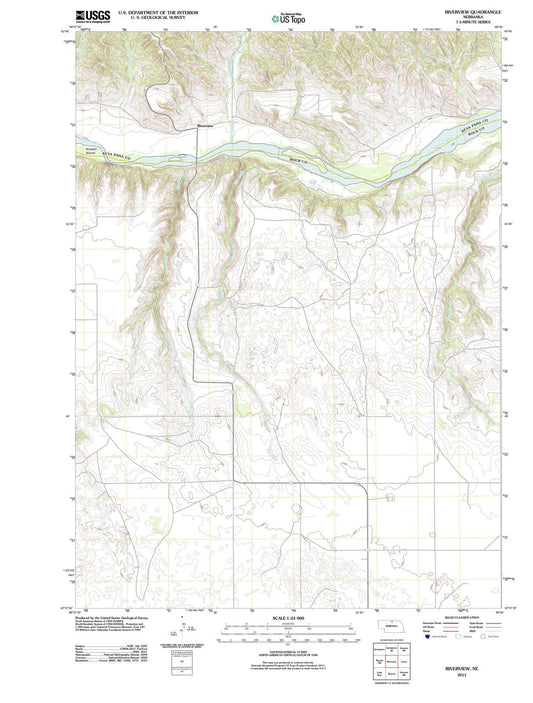 2011 Riverview, NE - Nebraska - USGS Topographic Map
