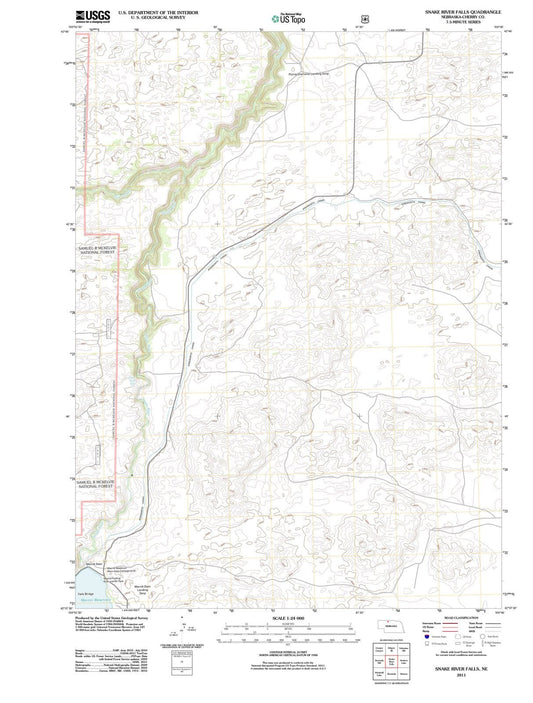 2011 Snake River Falls, NE - Nebraska - USGS Topographic Map