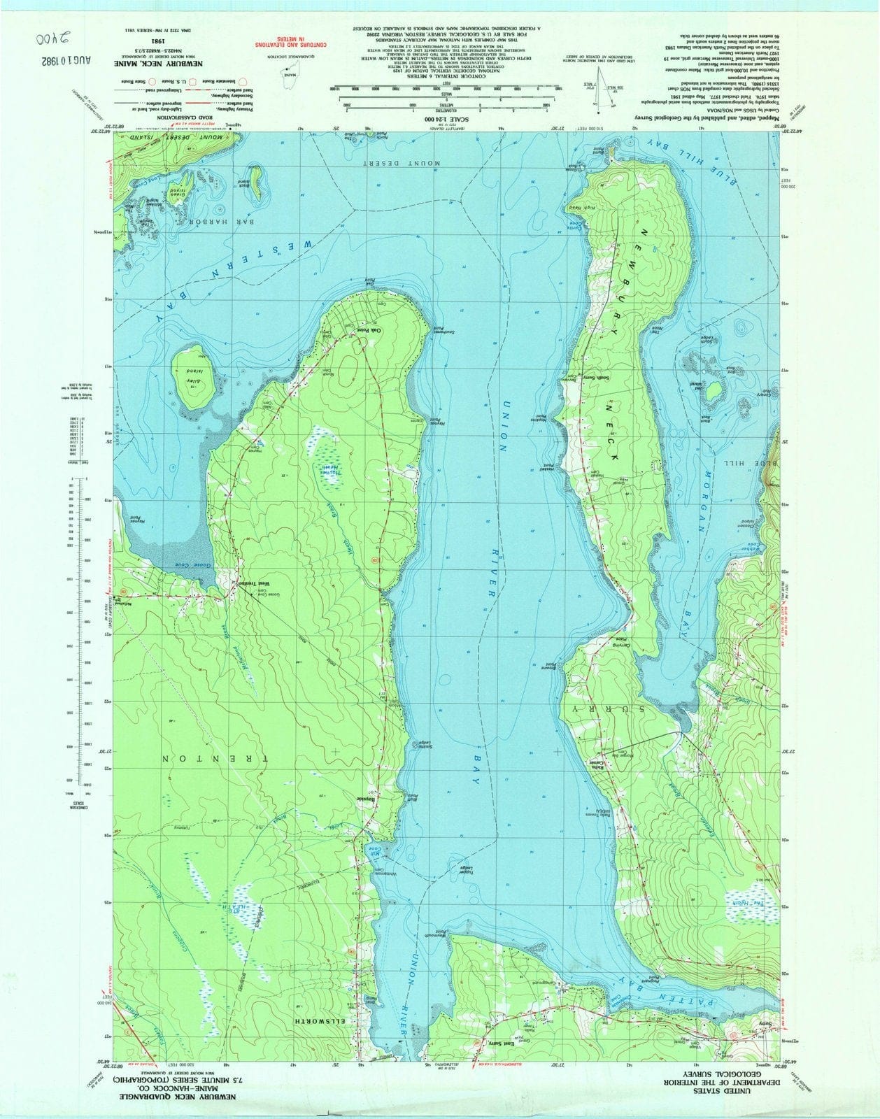 1981 Newburyck, ME - Maine - USGS Topographic Map