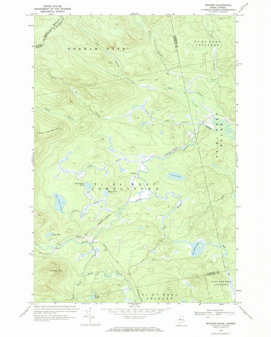 1970 Skinner, ME - Maine - USGS Topographic Map v2