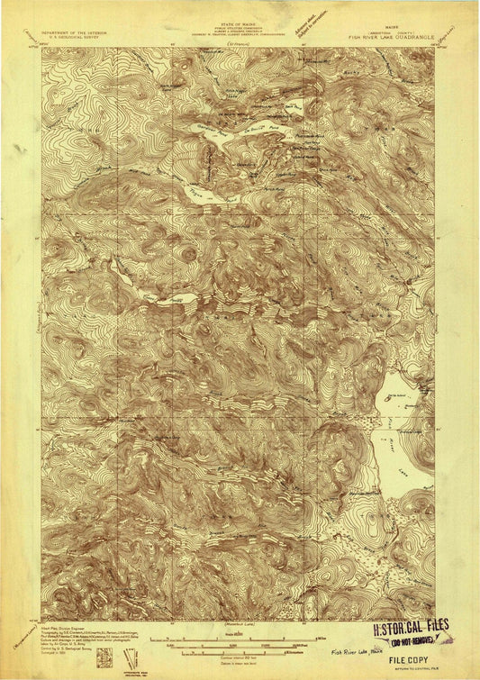 1931 Fish River Lake, ME - Maine - USGS Topographic Map