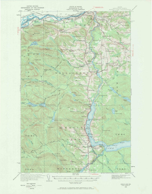 1928 Eagle Lake, ME - Maine - USGS Topographic Map v2