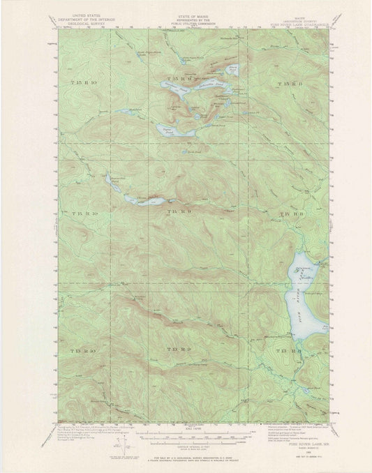 1931 Fish River Lake, ME - Maine - USGS Topographic Map v2