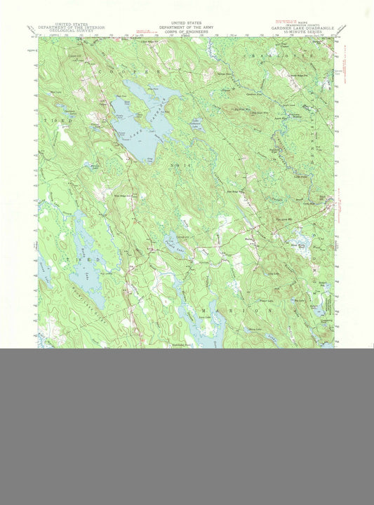 1941 Gardner Lake, ME - Maine - USGS Topographic Map