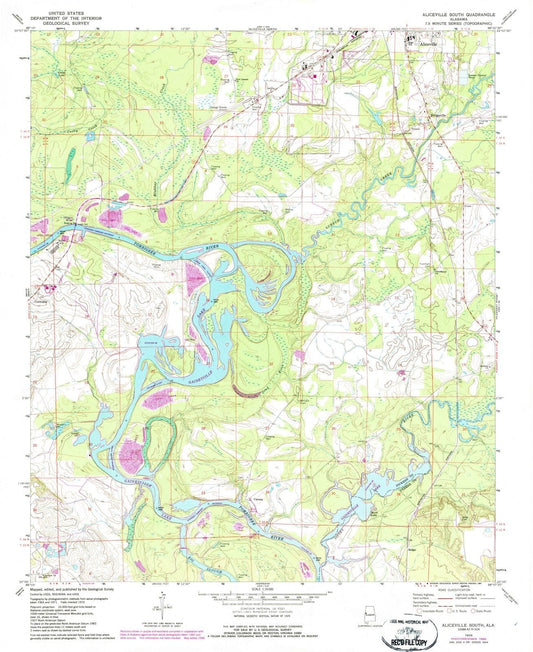 1970 Aliceville South, AL - Alabama - USGS Topographic Map