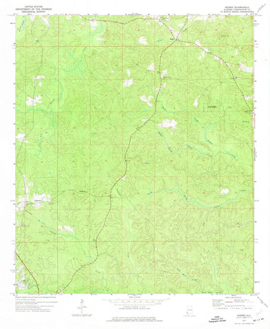 1971 Bigbee, AL - Alabama - USGS Topographic Map