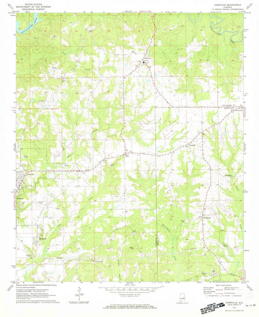 1971 Carrville, AL - Alabama - USGS Topographic Map
