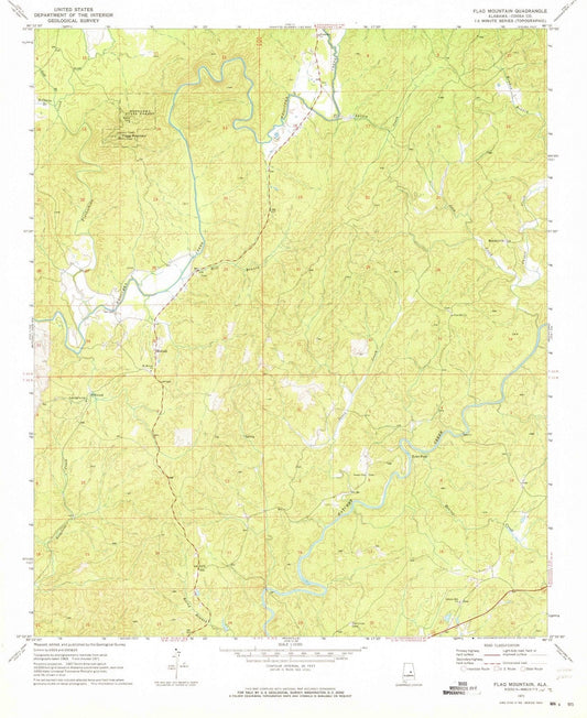 1971 Flag Mountain, AL - Alabama - USGS Topographic Map
