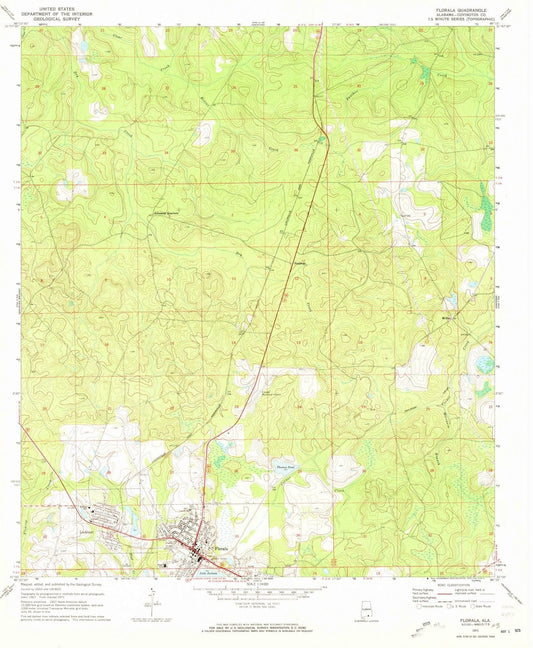 1971 Florala, AL - Alabama - USGS Topographic Map