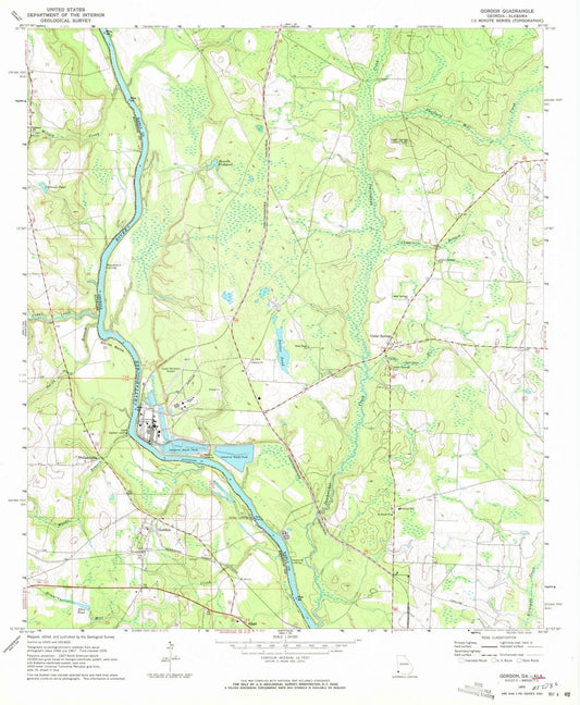 1970 Gordon, AL - Alabama - USGS Topographic Map