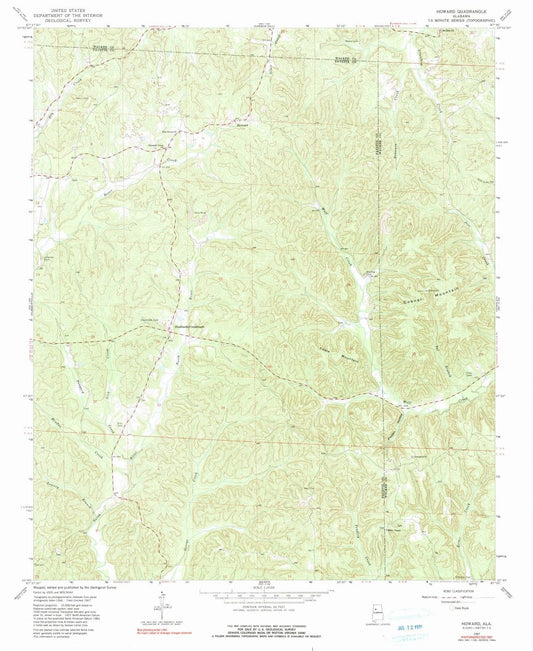 1967 Howard, AL - Alabama - USGS Topographic Map