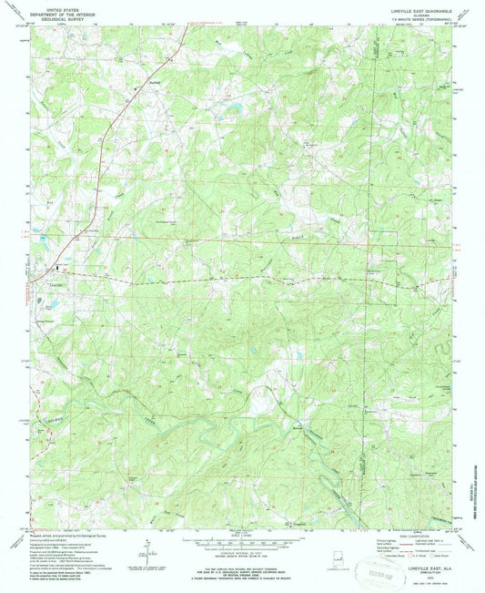 1970 Lineville East, AL - Alabama - USGS Topographic Map