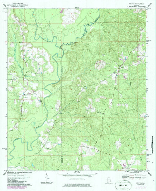 1971 Loango, AL - Alabama - USGS Topographic Map