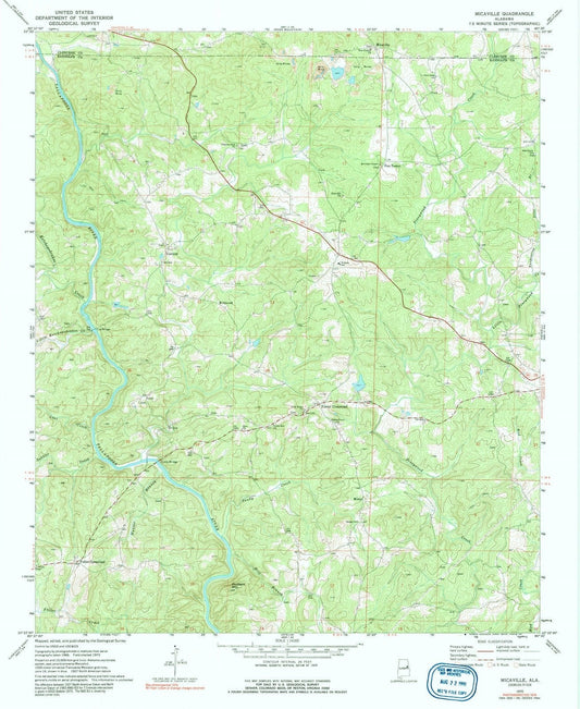1970 Micaville, AL - Alabama - USGS Topographic Map