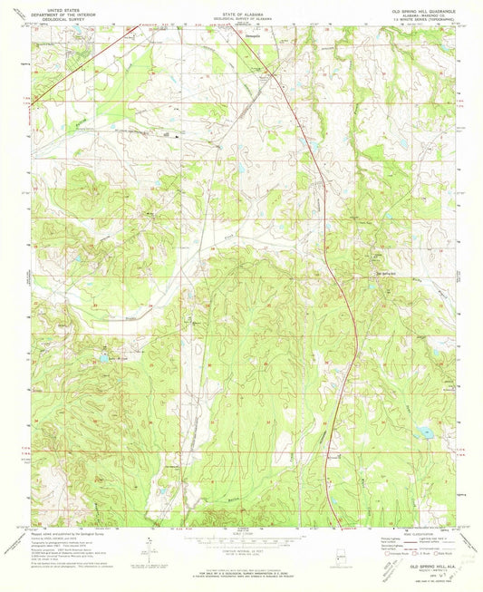 1970 Old Spring Hill, AL - Alabama - USGS Topographic Map
