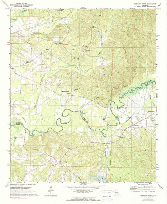 1970 Pleasant Ridge, AL - Alabama - USGS Topographic Map