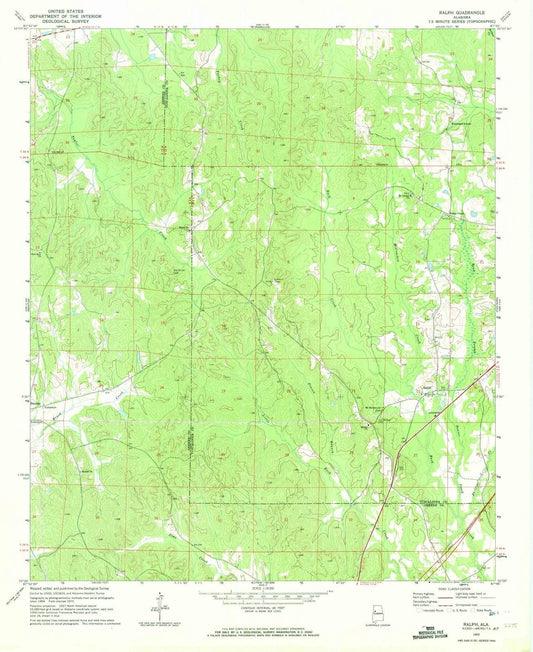 1970 Ralph, AL - Alabama - USGS Topographic Map