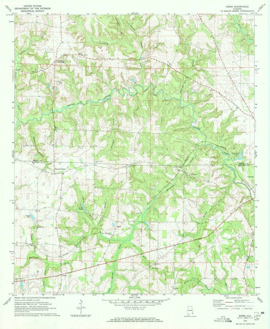 1970 Sigma, AL - Alabama - USGS Topographic Map