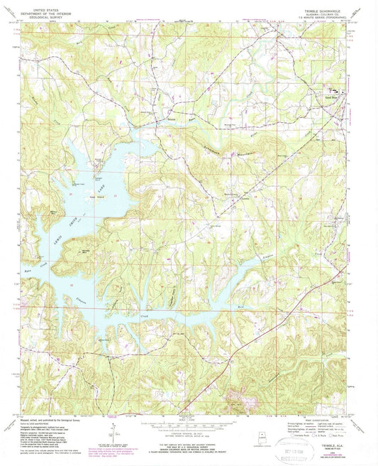 1969 Trimble, AL - Alabama - USGS Topographic Map