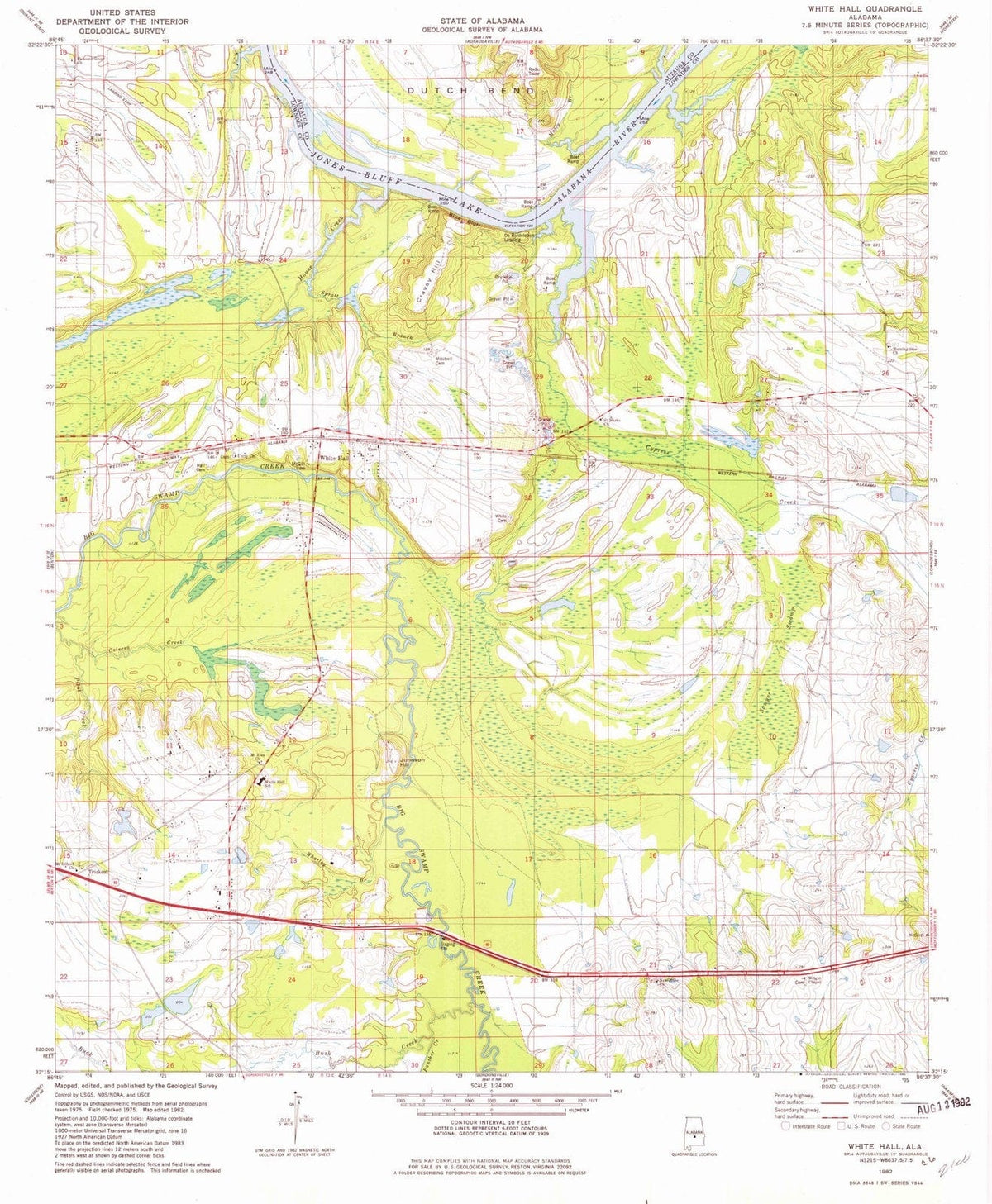1982 White Hall, AL - Alabama - USGS Topographic Map