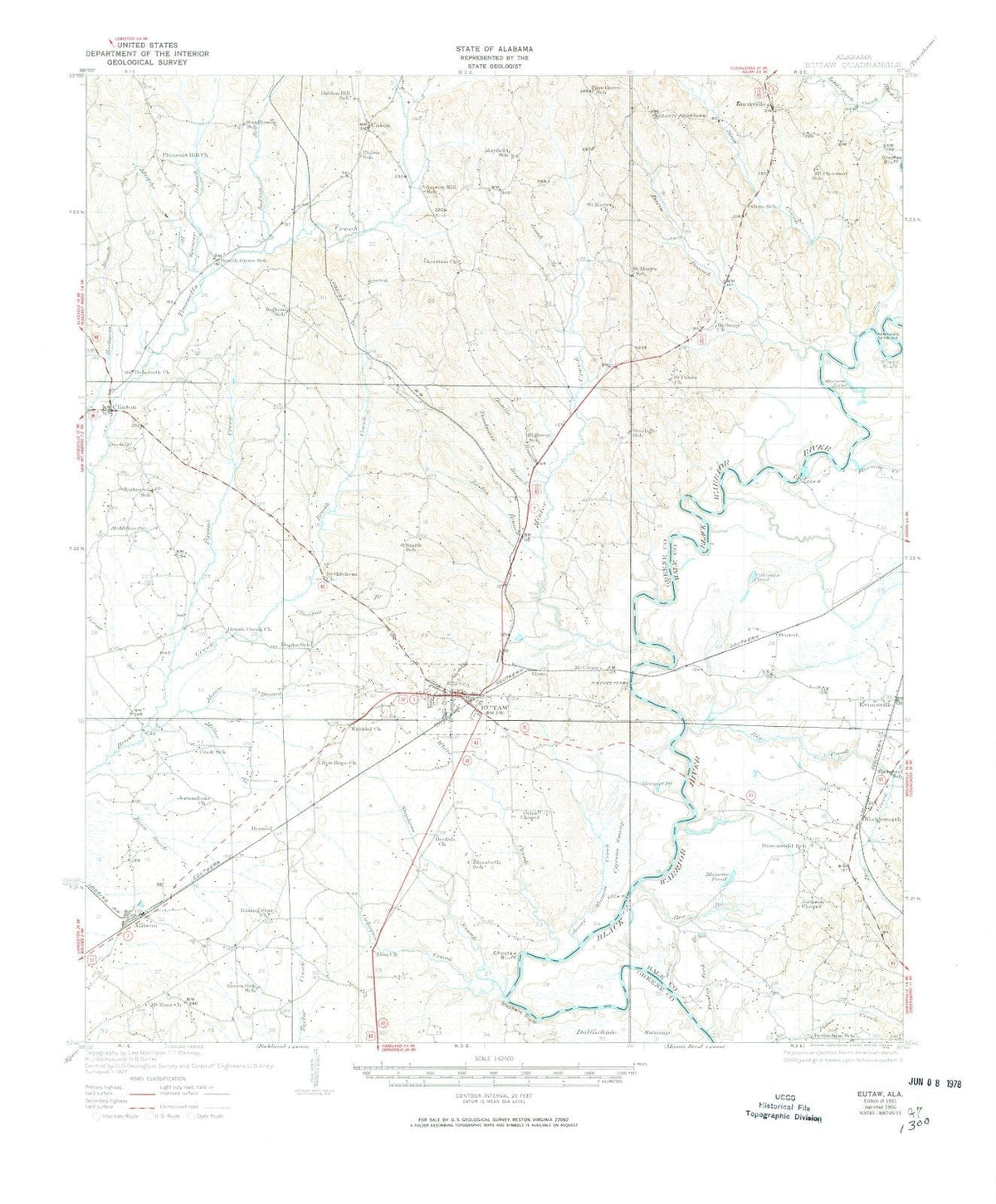1931 Eutaw, AL - Alabama - USGS Topographic Map