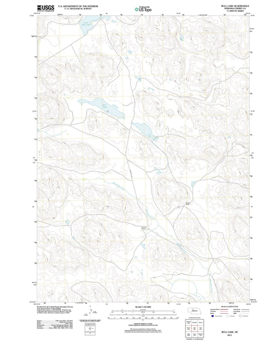 2011 Bull Lake, NE - Nebraska - USGS Topographic Map