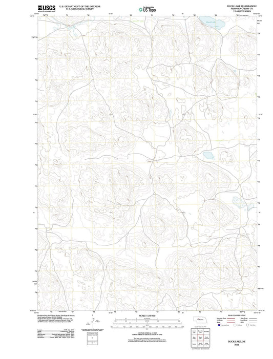 2011 Duck Lake, NE - Nebraska - USGS Topographic Map