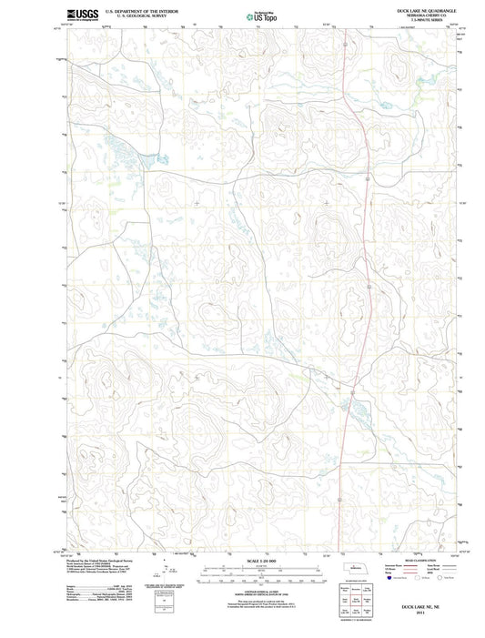 2011 Duck Lake, NE - Nebraska - USGS Topographic Map v2