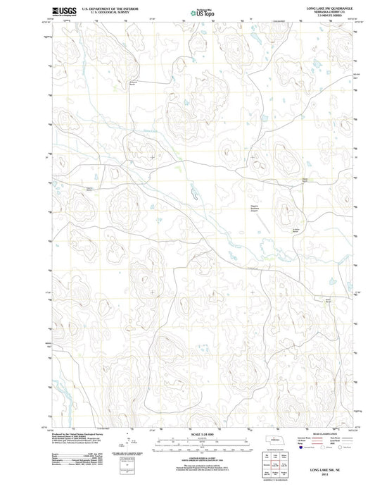 2011 Long Lake, NE - Nebraska - USGS Topographic Map v2