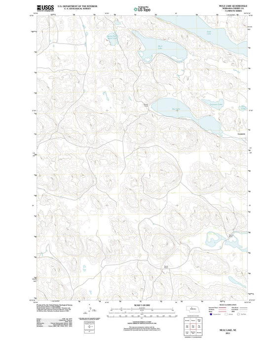 2011 Mule Lake, NE - Nebraska - USGS Topographic Map