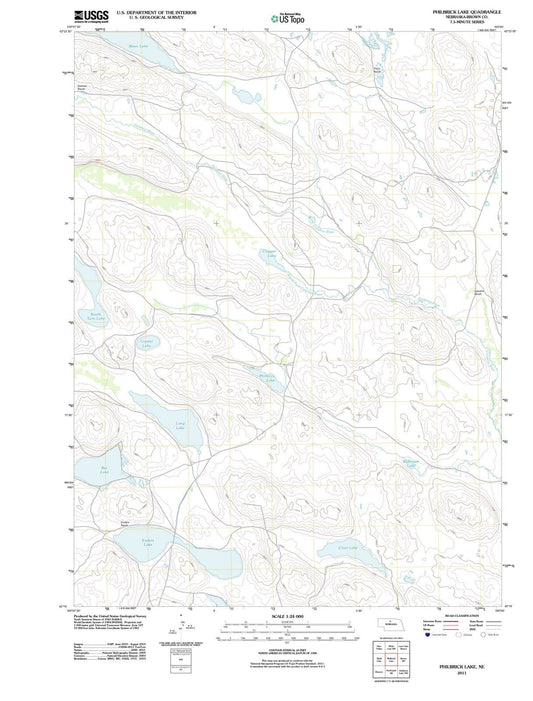 2011 Philbrick Lake, NE - Nebraska - USGS Topographic Map