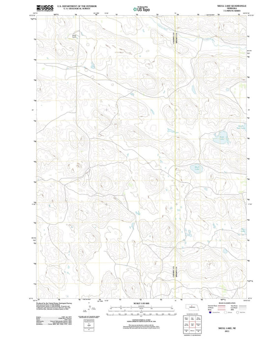 2011 Skull Lake, NE - Nebraska - USGS Topographic Map