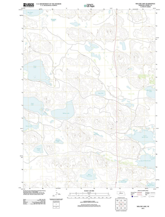 2011 Willow Lake, NE - Nebraska - USGS Topographic Map