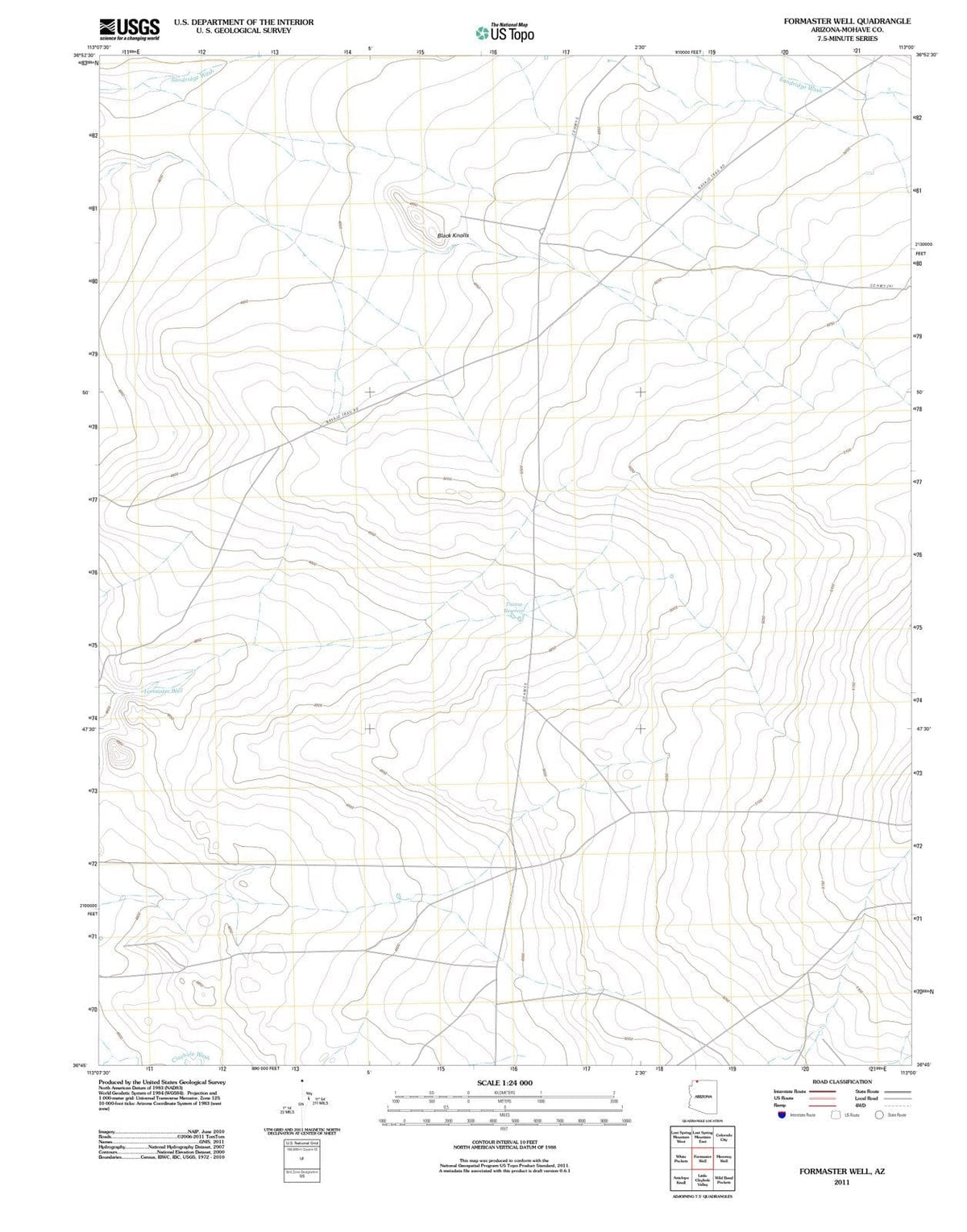 2011 Formaster Well, AZ - Arizona - USGS Topographic Map
