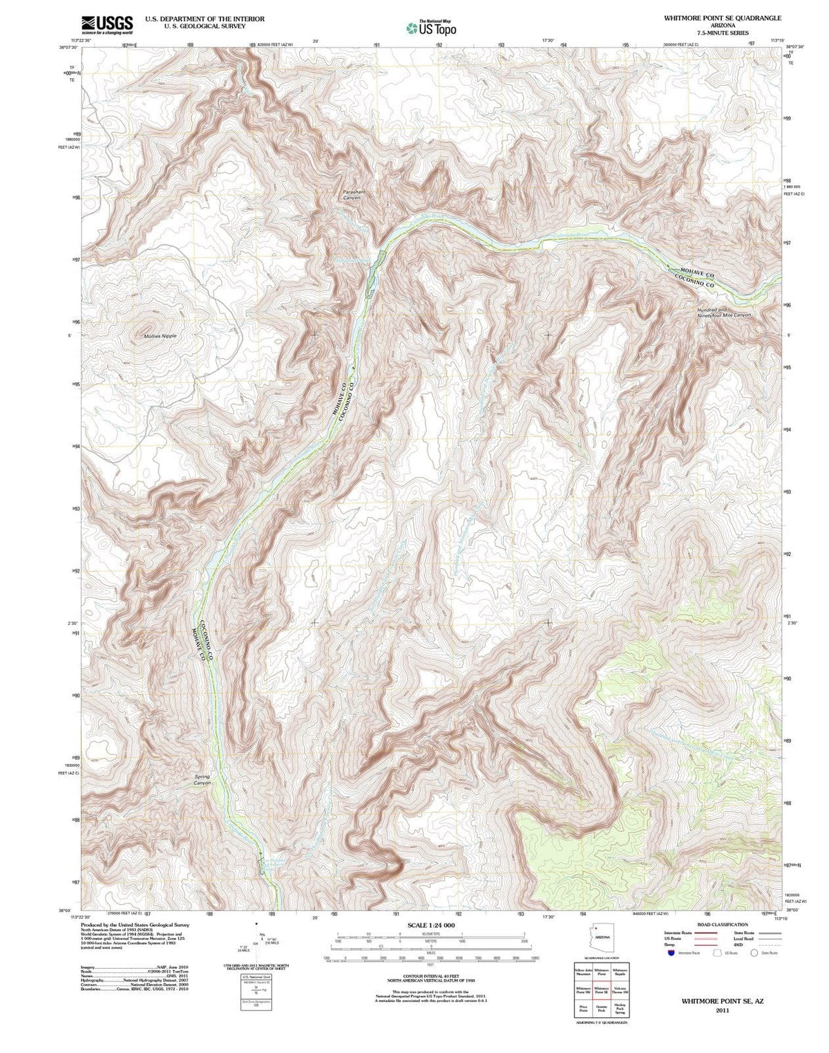 2011 Whitmore Point, AZ - Arizona - USGS Topographic Map