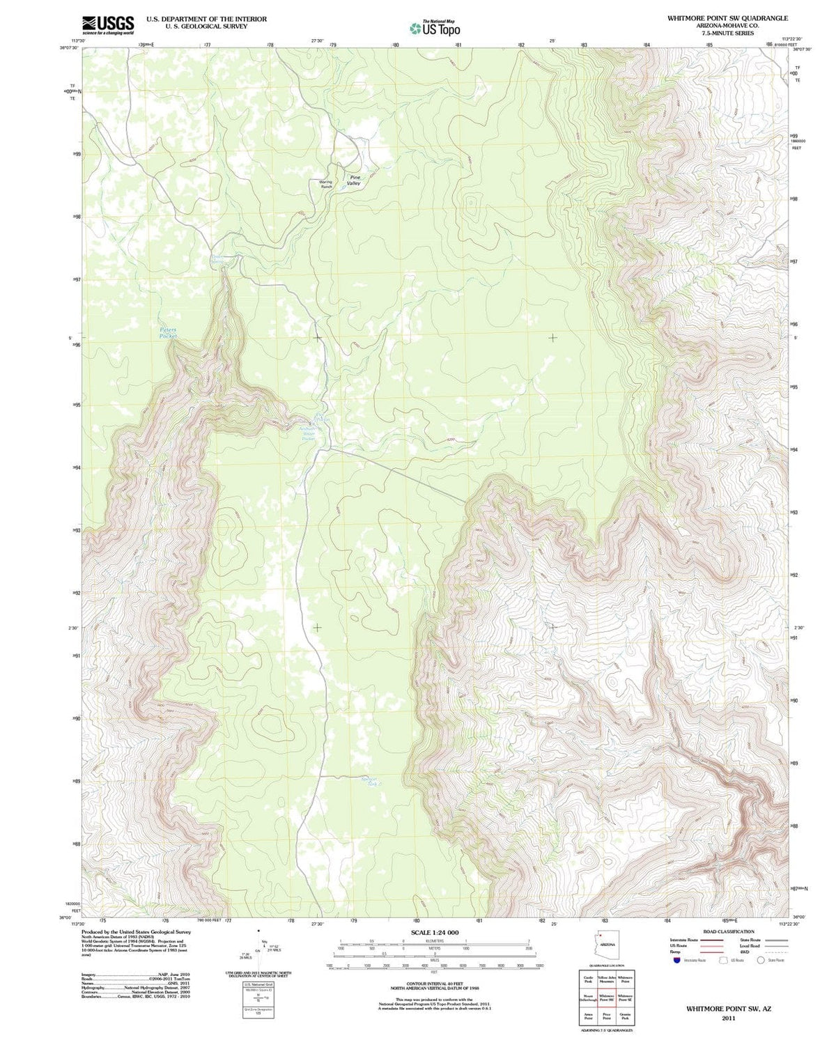 2011 Whitmore Point, AZ - Arizona - USGS Topographic Map v2