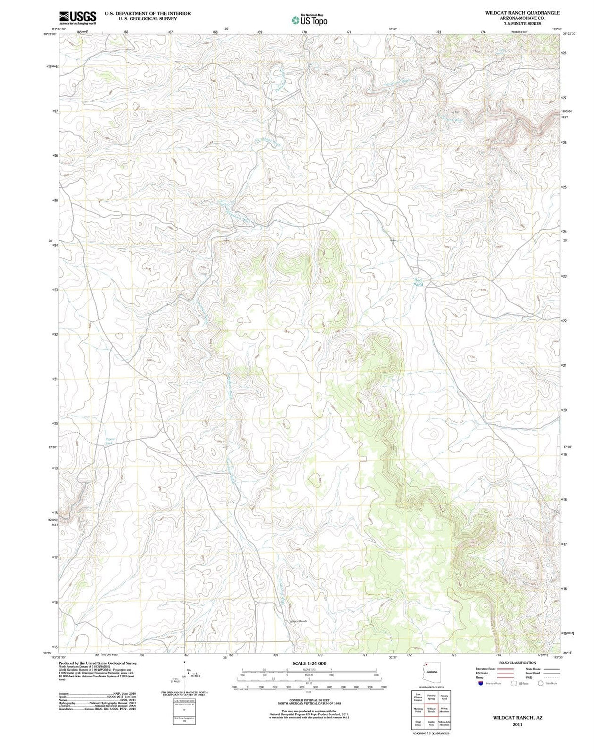 2011 Wildcat Ranch, AZ - Arizona - USGS Topographic Map