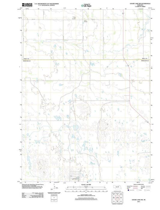 2011 Goose Lake, NE - Nebraska - USGS Topographic Map v3