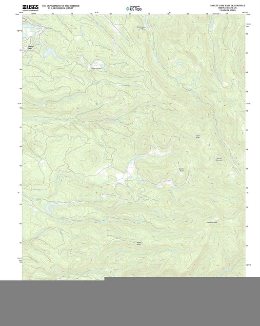 2011 Hawley Lake East, AZ - Arizona - USGS Topographic Map