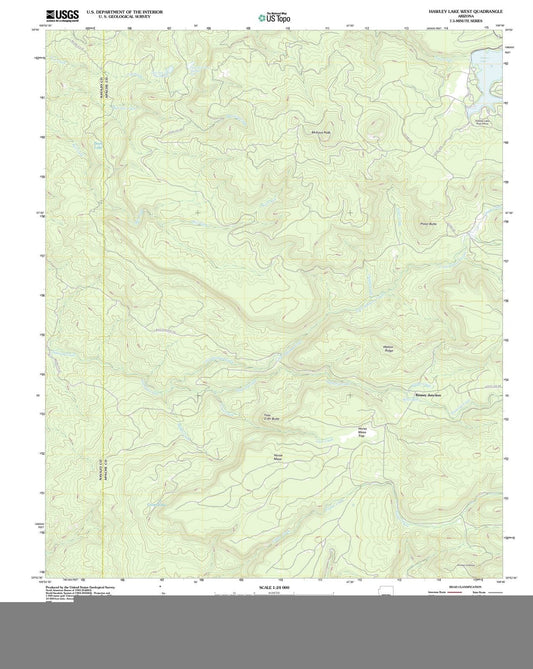 2011 Hawley Lake West, AZ - Arizona - USGS Topographic Map