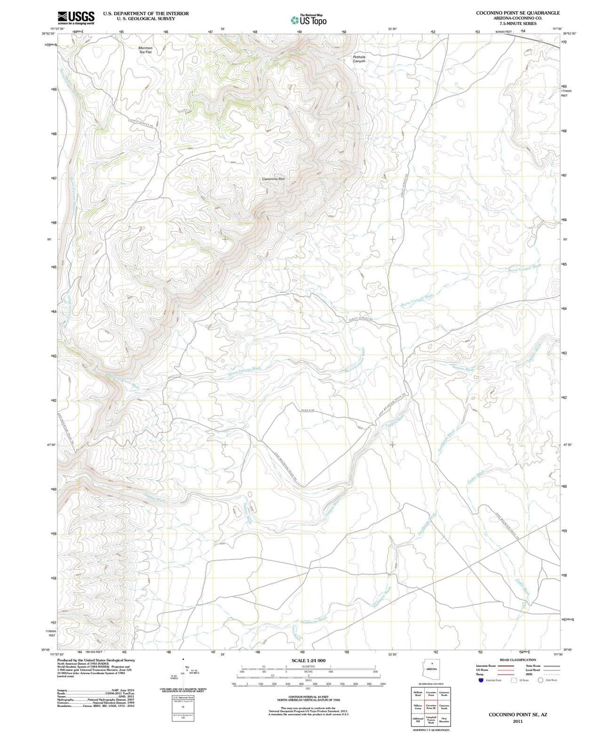 2011 Coconino Point, AZ - Arizona - USGS Topographic Map v2