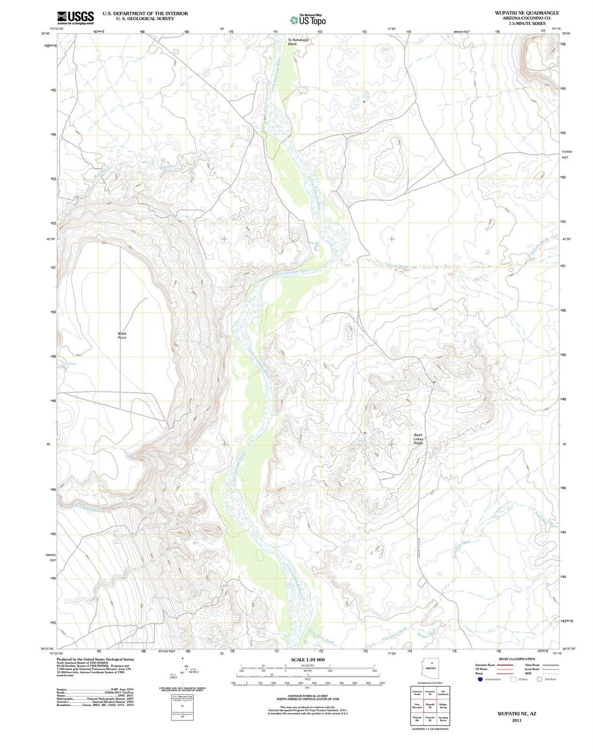 2011 Wupatki, AZ - Arizona - USGS Topographic Map