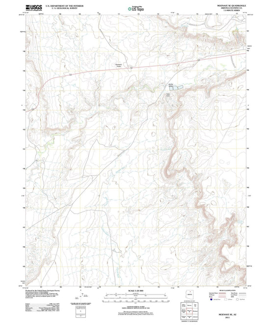 2011 Moenave, AZ - Arizona - USGS Topographic Map v2