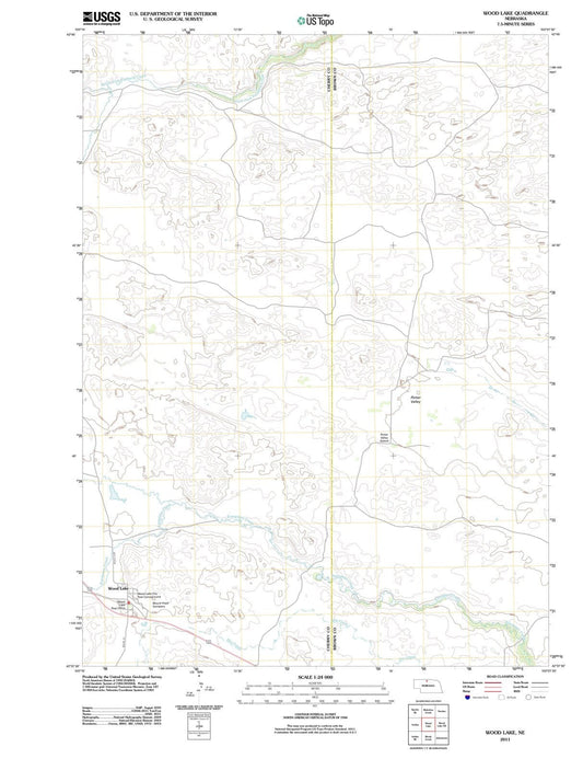 2011 Wood Lake, NE - Nebraska - USGS Topographic Map v2