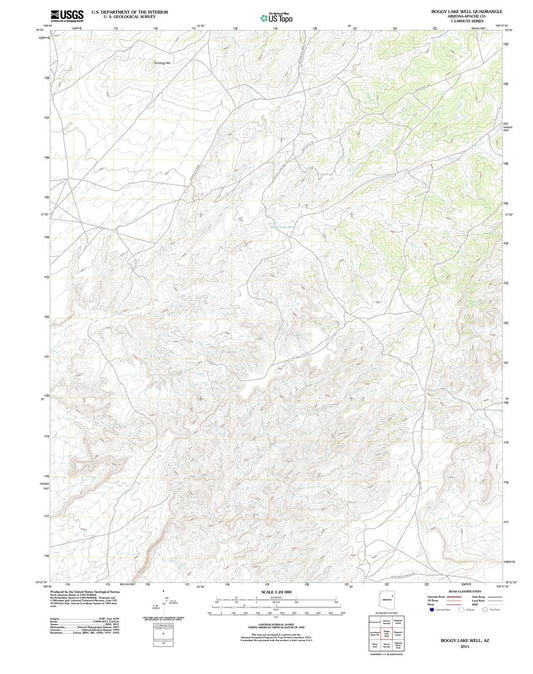 2011 Boggy Lake Well, AZ - Arizona - USGS Topographic Map