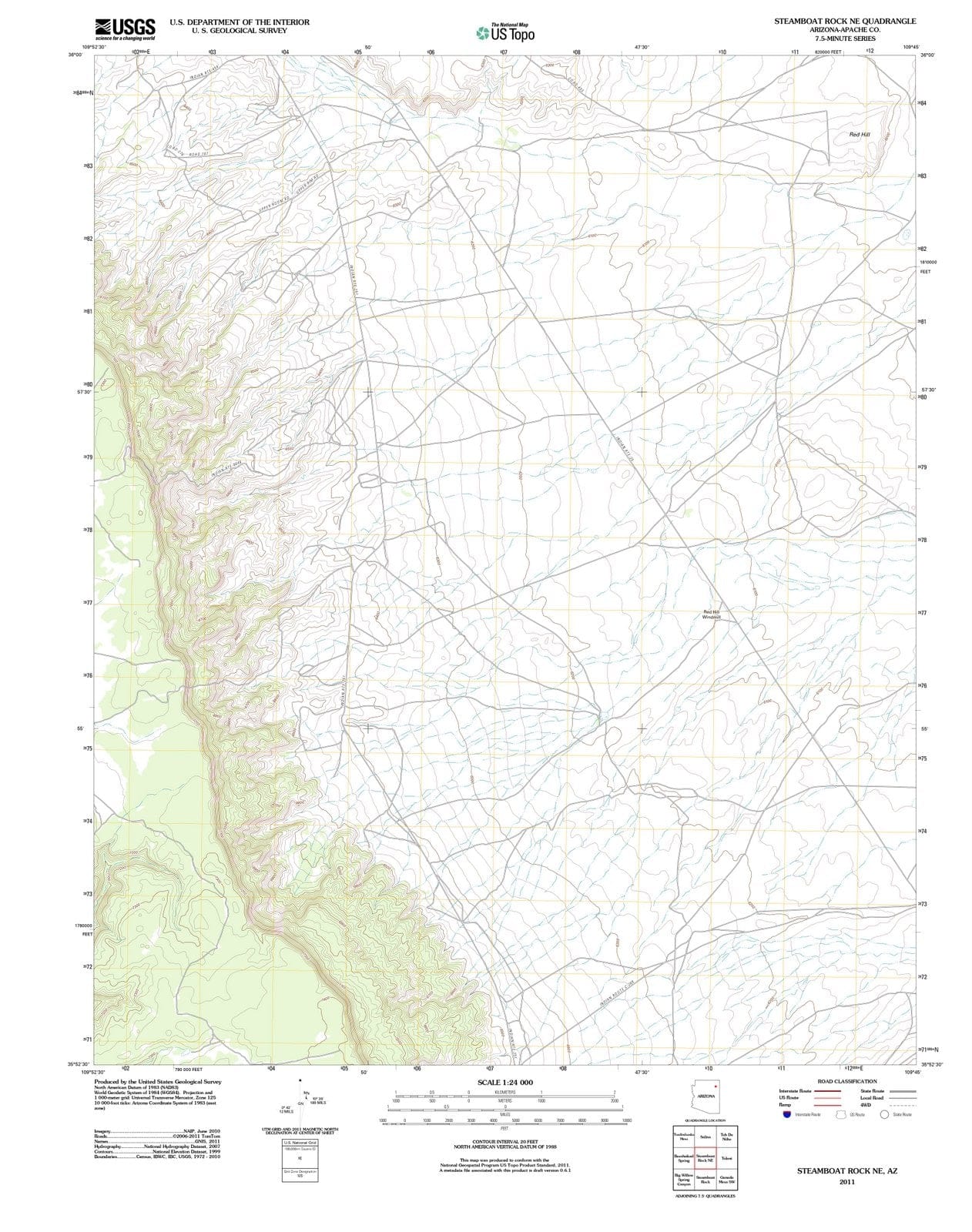 2011 Steamboat Rock, AZ - Arizona - USGS Topographic Map v2