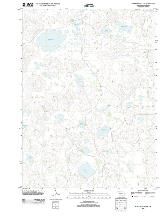 2011 Schoonover Lake, NE - Nebraska - USGS Topographic Map