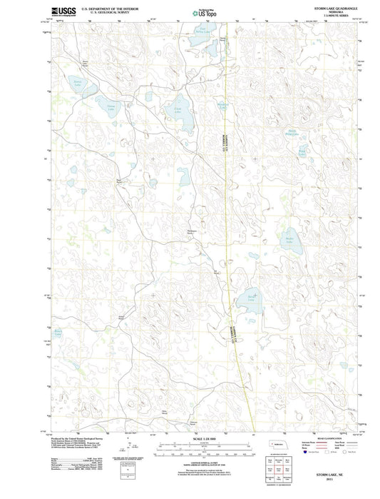 2011 Storm Lake, NE - Nebraska - USGS Topographic Map
